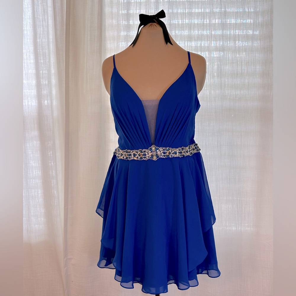 Alyce Paris | Blue | Formal Mini Dress | Size 16